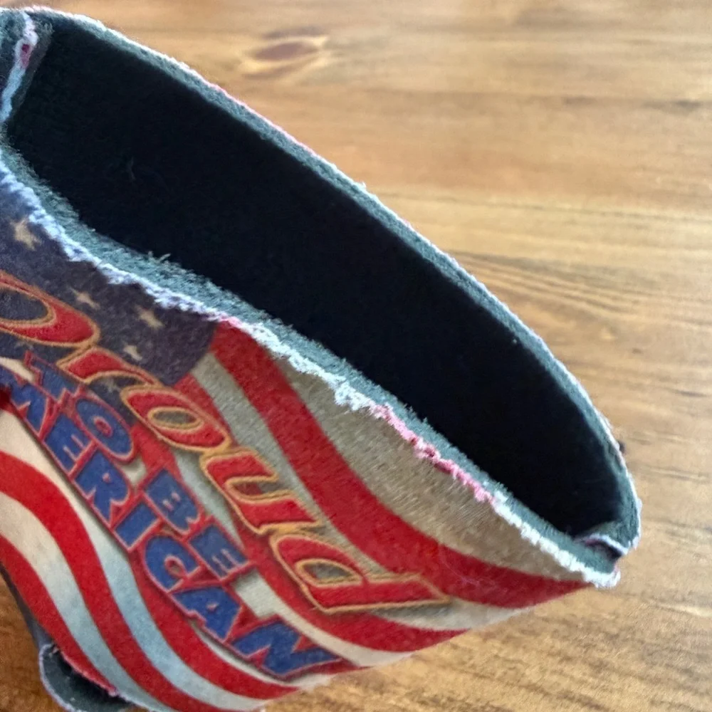 Proud to Be American Red, White & Blue Can Koozie
